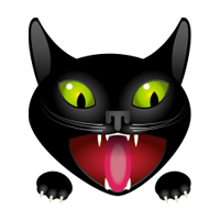 Логотип бургерной «Коту котлету»